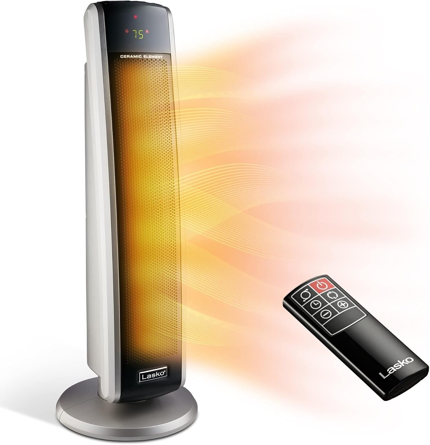 Elegant Digital Ceramic Tower Heater - Adjustable Thermostat & Timer, 29 Inches
