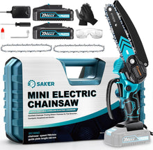 Load image into Gallery viewer, Rechargeable 6-Inch Mini Chainsaw with Dual Batteries - Ideal Father's Day Gift
