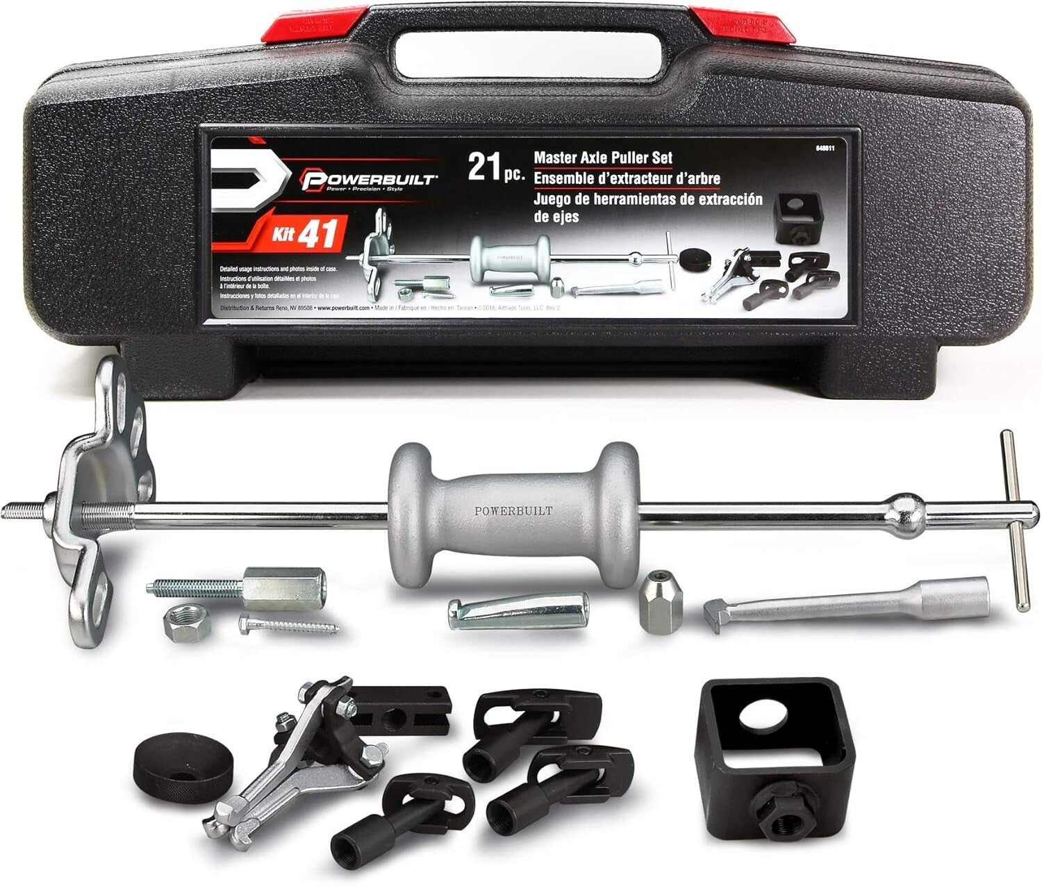 All-in-One Axle Puller and Slide Hammer Tool Set - 21 Pieces for Vehicle Repair