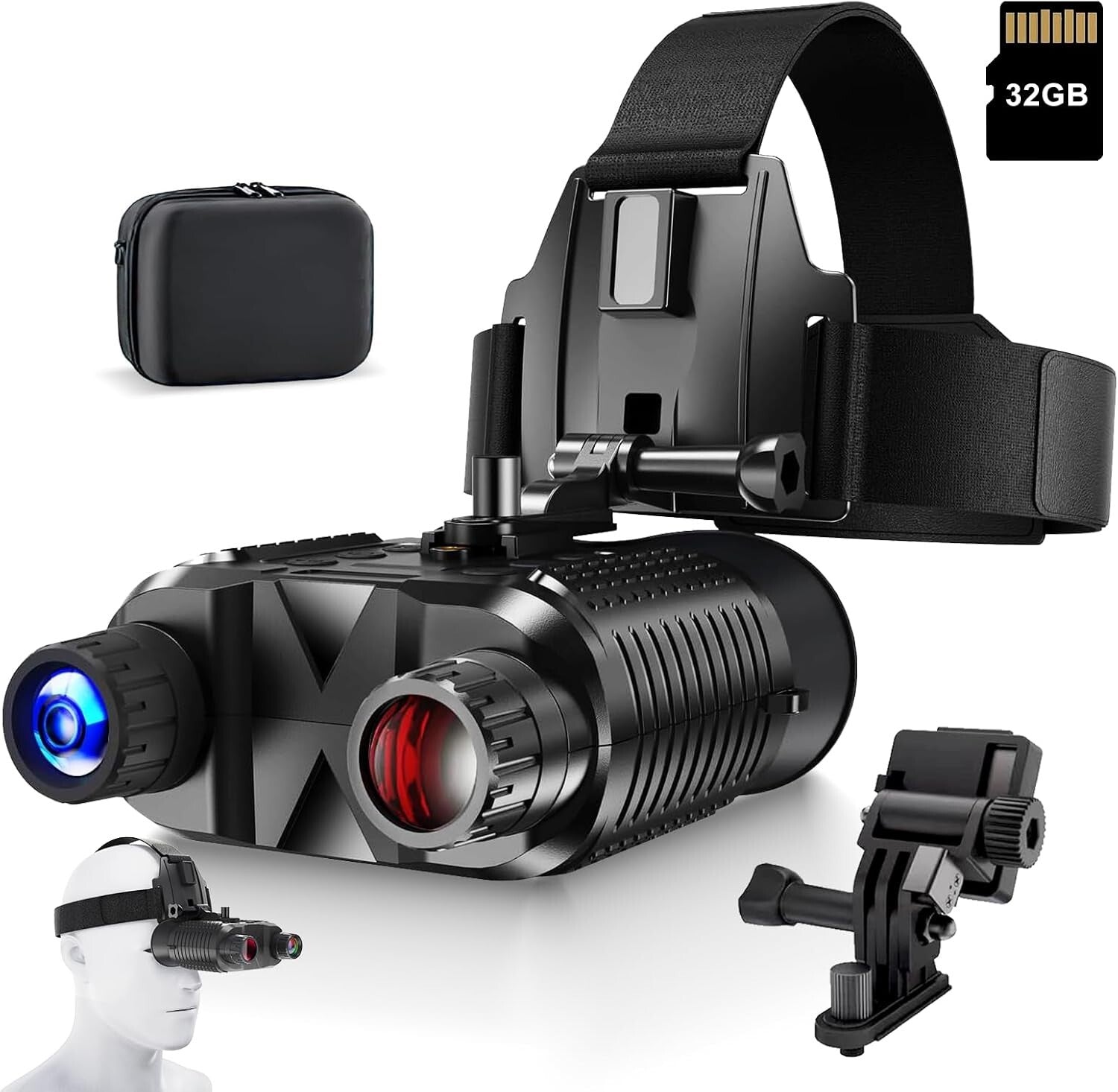 2.7" Night Vision Goggles with 32GB Card - Perfect for Outdoor Adventures
