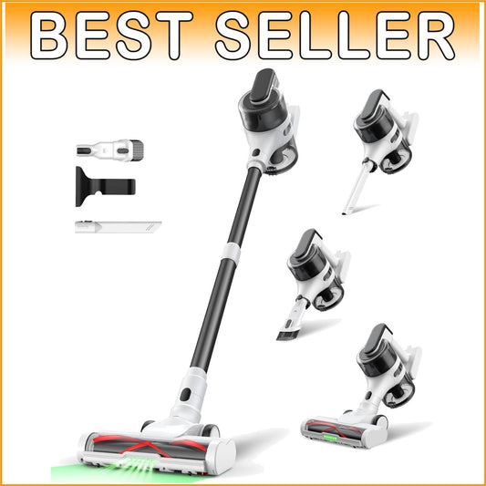 Ultimate 9-in-1 Lightweight Cordless Vacuum - Ideal for Carpets & Pet Hair