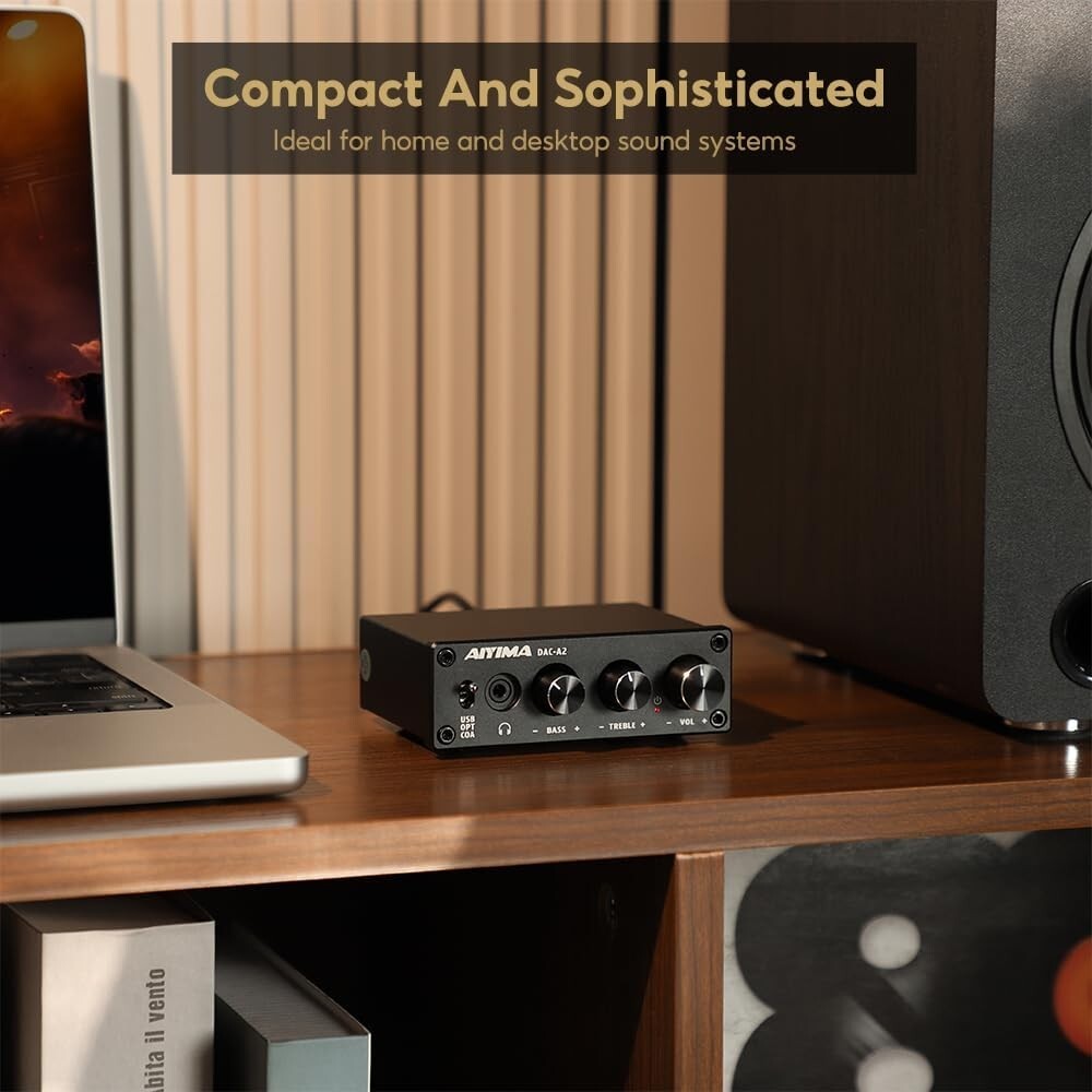 All-in-One DAC Headphone Amplifier with Versatile Inputs & Exceptional Quality