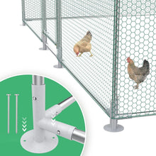 Load image into Gallery viewer, Large Metal Animal Run 10'Lx6.6'W - Perfect for Chickens, Rabbits, and More!