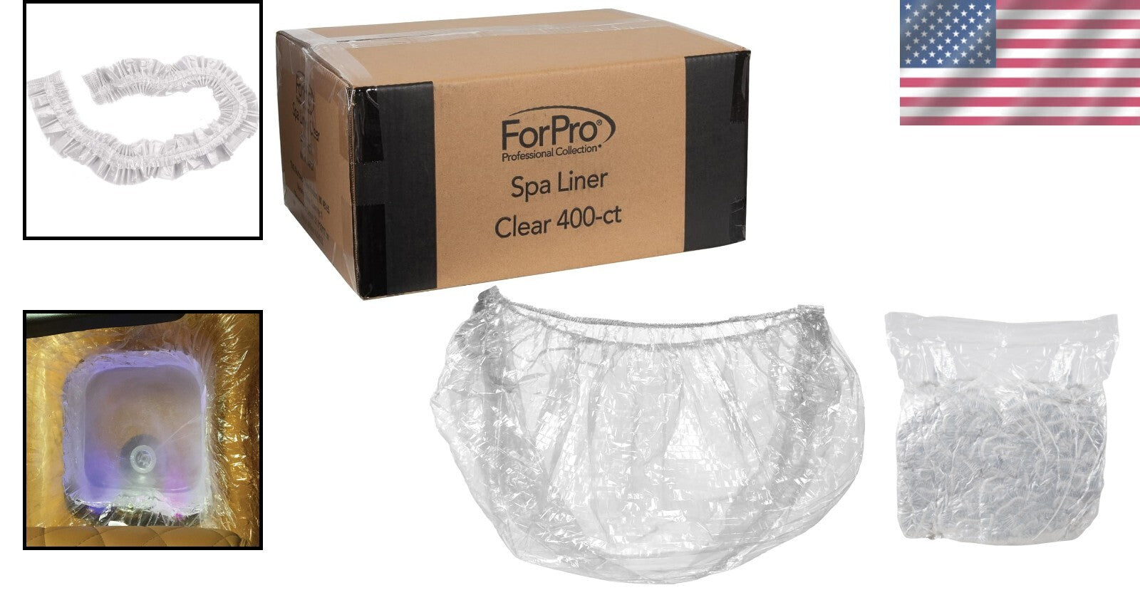 400-Count Disposable Spa Liners for All Pedicure Spas - Hygiene Essential