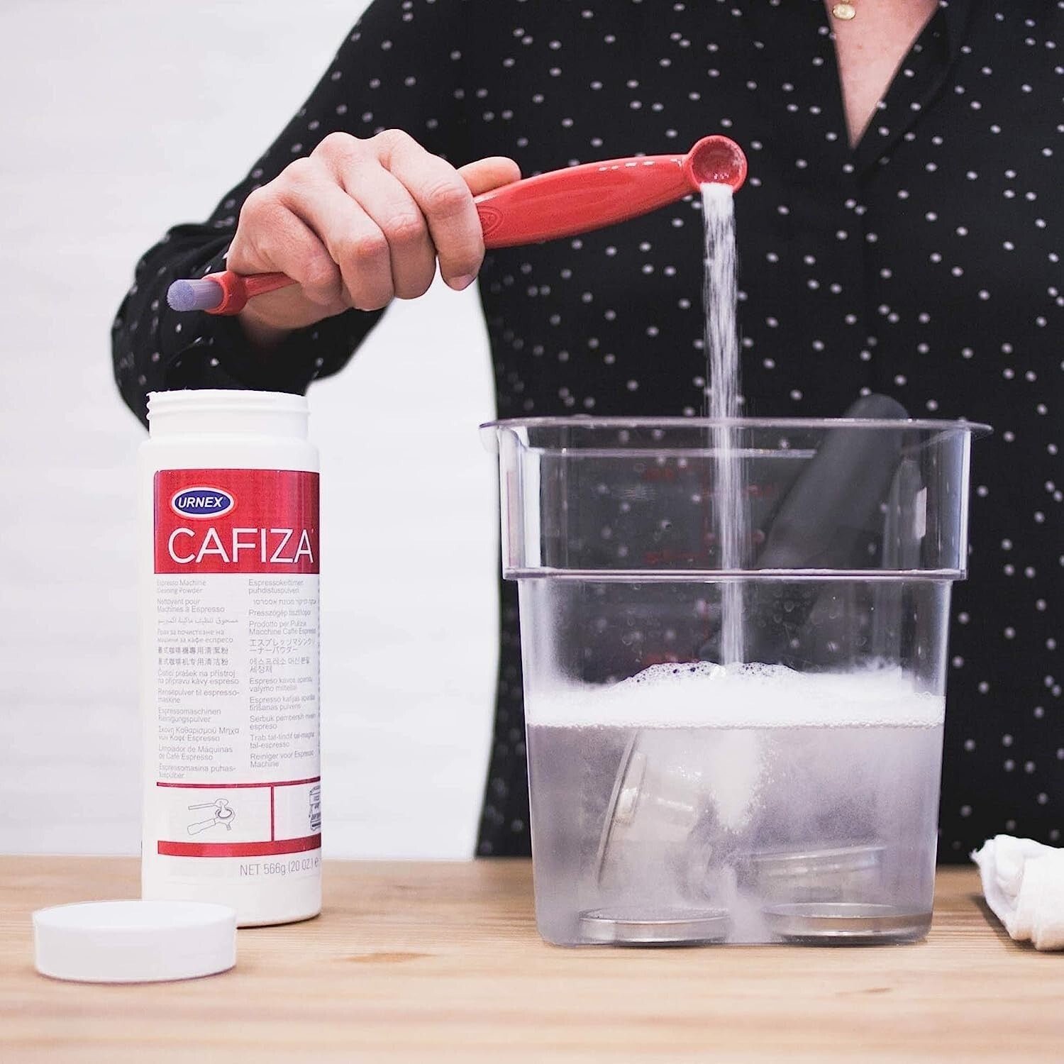 Cafiza Espresso Cleaner: Organic Powder for Professional Machines - 3 Pack, 566G