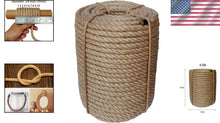Load image into Gallery viewer, Thick 10mm Jute Rope - 164ft Eco-Friendly Twine for DIY and Gardening Projects