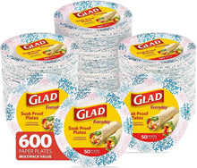 Load image into Gallery viewer, Stylish 8.5" Disposable Floral Plates - Cut Proof, Microwave Safe, 600 Pieces