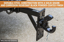 Load image into Gallery viewer, Versatile Black Pintle Hook Hitch Mount - 6 Position Adjustable with 14.5 Shank