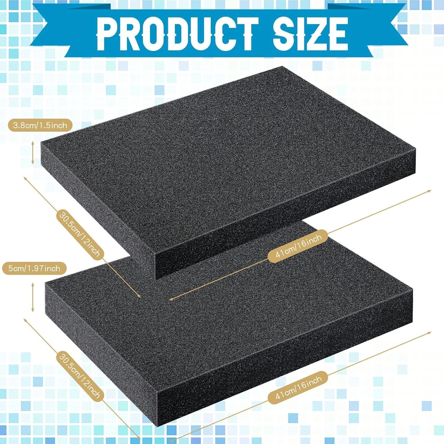 Versatile 4-Piece Polyurethane Foam Insert Set for Camera and Toolbox Protection