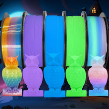 Load image into Gallery viewer, 1.25kg Glow in Dark 3D Filament Bundle - 5 x 250g Spools for Creative Projects