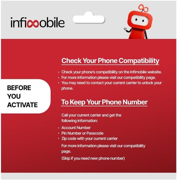 $12.60/Month SIM Card: 6-Month Prepaid Plan with Unlimited Talk & 10GB Data