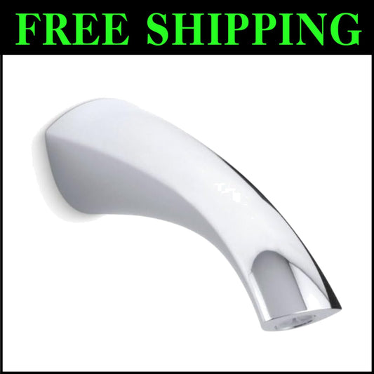 Sleek Single-Lever Wall-Mount Bath Spout in Polished Chrome - 7.5'' Reach