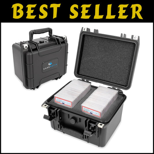 Crushproof Card Storage Box with Dividers for 40 BGS PSA Slabs & 150 Top Loaders