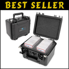 Load image into Gallery viewer, Crushproof Card Storage Box with Dividers for 40 BGS PSA Slabs &amp; 150 Top Loaders