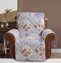 Load image into Gallery viewer, Stylish Rose Violet Recliner Slipcover with Elastic Strap - Kid &amp; Pet Safe