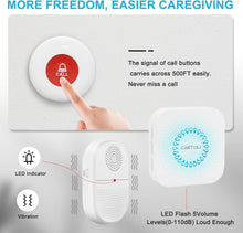 Load image into Gallery viewer, Versatile Wireless Emergency Call Button for Seniors - 500FT Nurse Alert System
