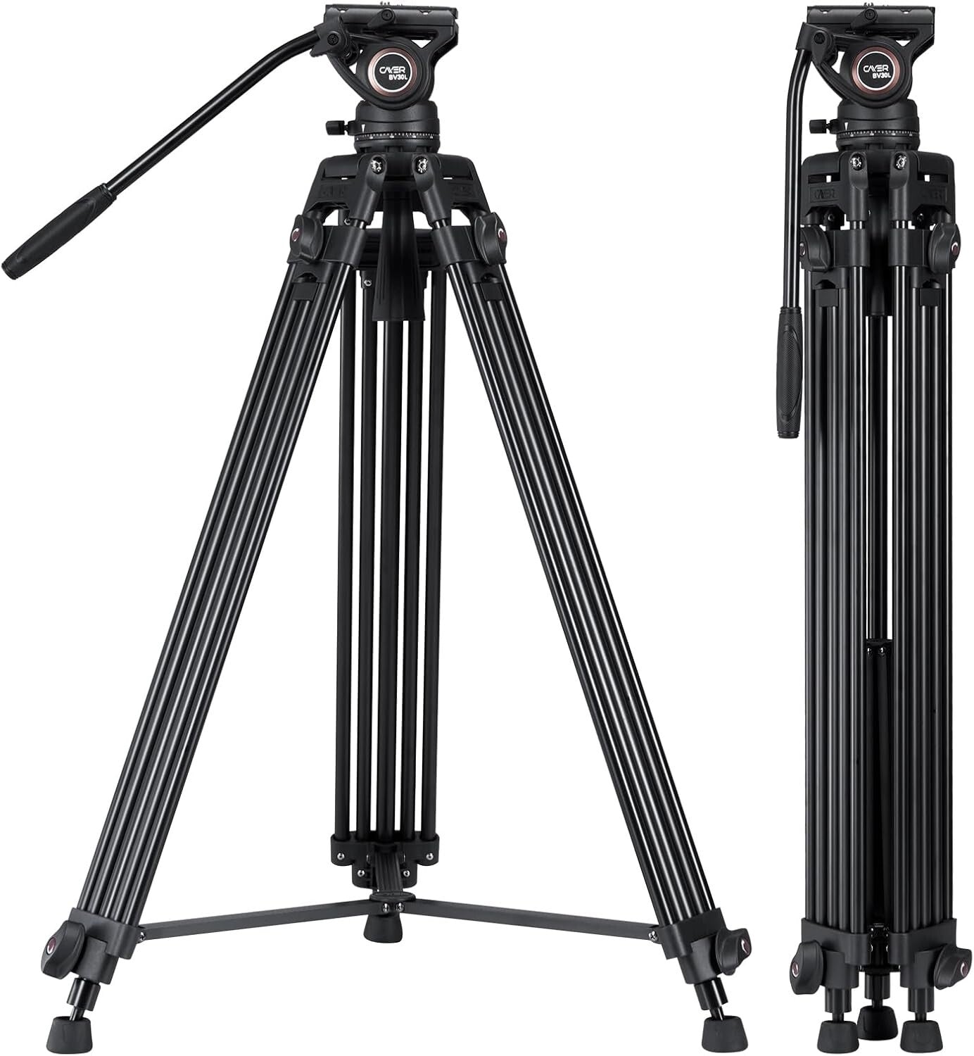 72" Heavy Duty Aluminum Video Tripod System with K3 Fluid Head & Quick Release