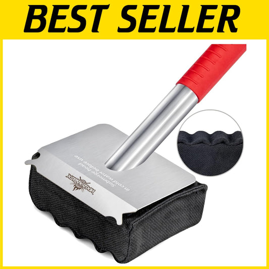 Bristle-Free Grill Brush with Replaceable Head - Safe for All Grills & Griddles