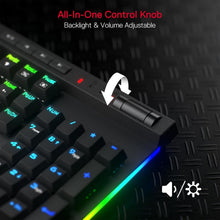 Load image into Gallery viewer, 104 Keys Mechanical Gaming Keyboard - Ergonomic Wireless RGB with Media Controls