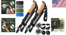 Load image into Gallery viewer, Premium Adjustable Hiking Poles with Comfort Grip - Ultralight Aluminum Design