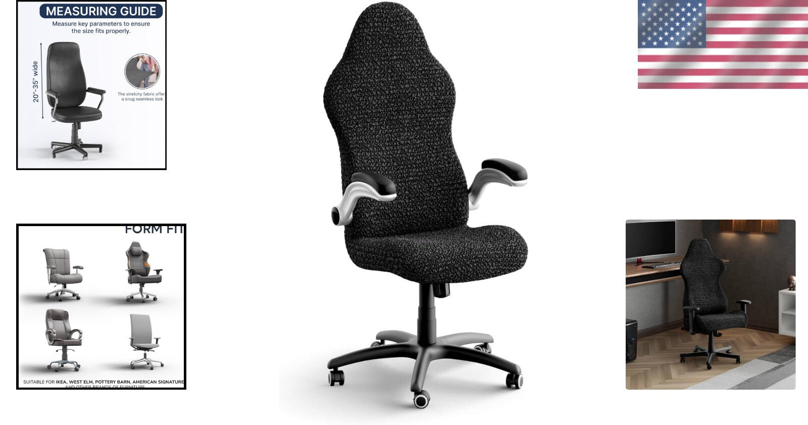 Breathable and Hypoallergenic Chair Cover - Perfect for Office & Gaming Chairs