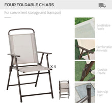 Load image into Gallery viewer, Stylish Outdoor Dining Set for 4 - 6 Pieces with Umbrella &amp; Tempered Glass Table