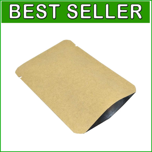 Durable 3.9x5.9 Inch Kraft Paper & Foil Bags - 500 Count for Organizing Snacks