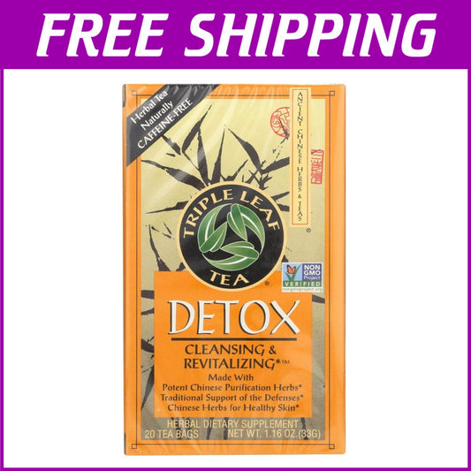 Holistic Detox Tea with 20 Potent Herbs - 120 Handy Tea Bags for Purification