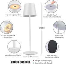 Load image into Gallery viewer, Compact USB-C Rechargeable Touch Lamps – Ideal for Dinner, Parties &amp; Relaxation