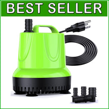 Load image into Gallery viewer, Efficient Submersible Pump for Fish Tanks, Ponds &amp; Hydroponic Systems - 1100 GPH