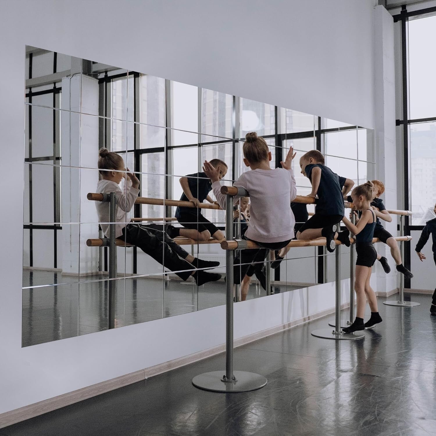 Premium Square Frameless Mirrors – 16 Pack 12"x12" for Gym, Bedroom & More