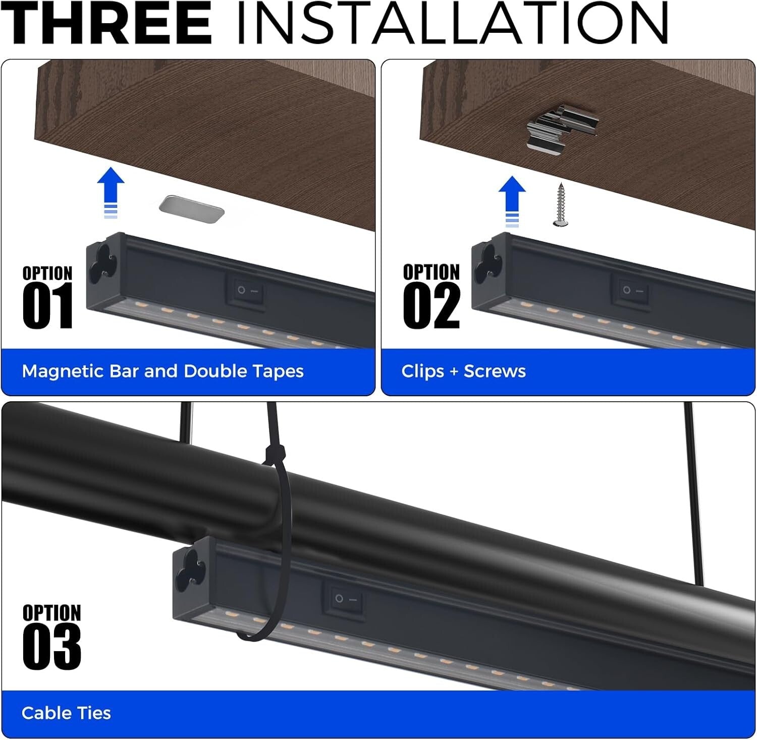 1ft Full Spectrum Grow Light Strips - Modern Yellow LED for Indoor Plant Growth