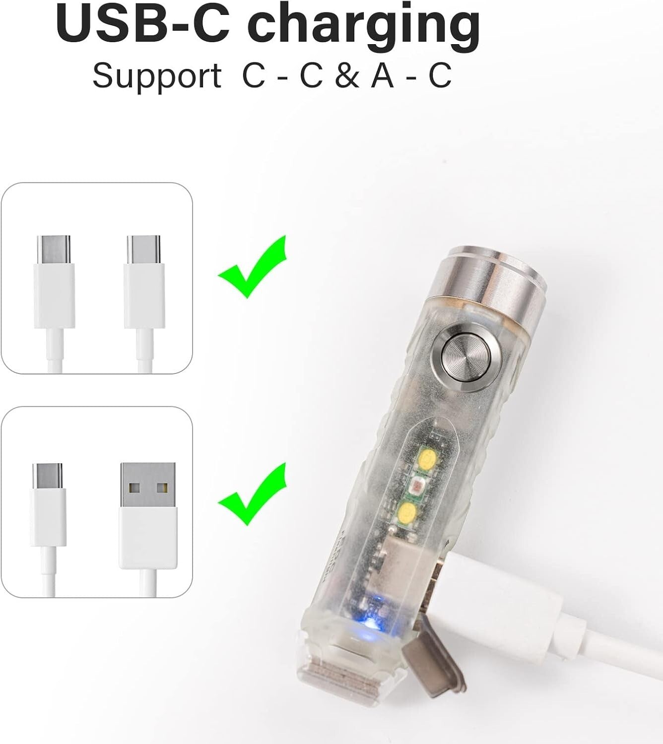 Versatile Magnetized LED Flashlight with 650 Lumens & Glow-in-the-Dark Function