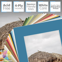 Load image into Gallery viewer, Versatile 20-Pack of 16x20 Mixed Color Mats for Effortless Photo Display