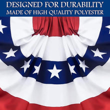 Load image into Gallery viewer, Vivid 4 Pack American Bunting Flags - Perfect for Memorial Day &amp; Holidays