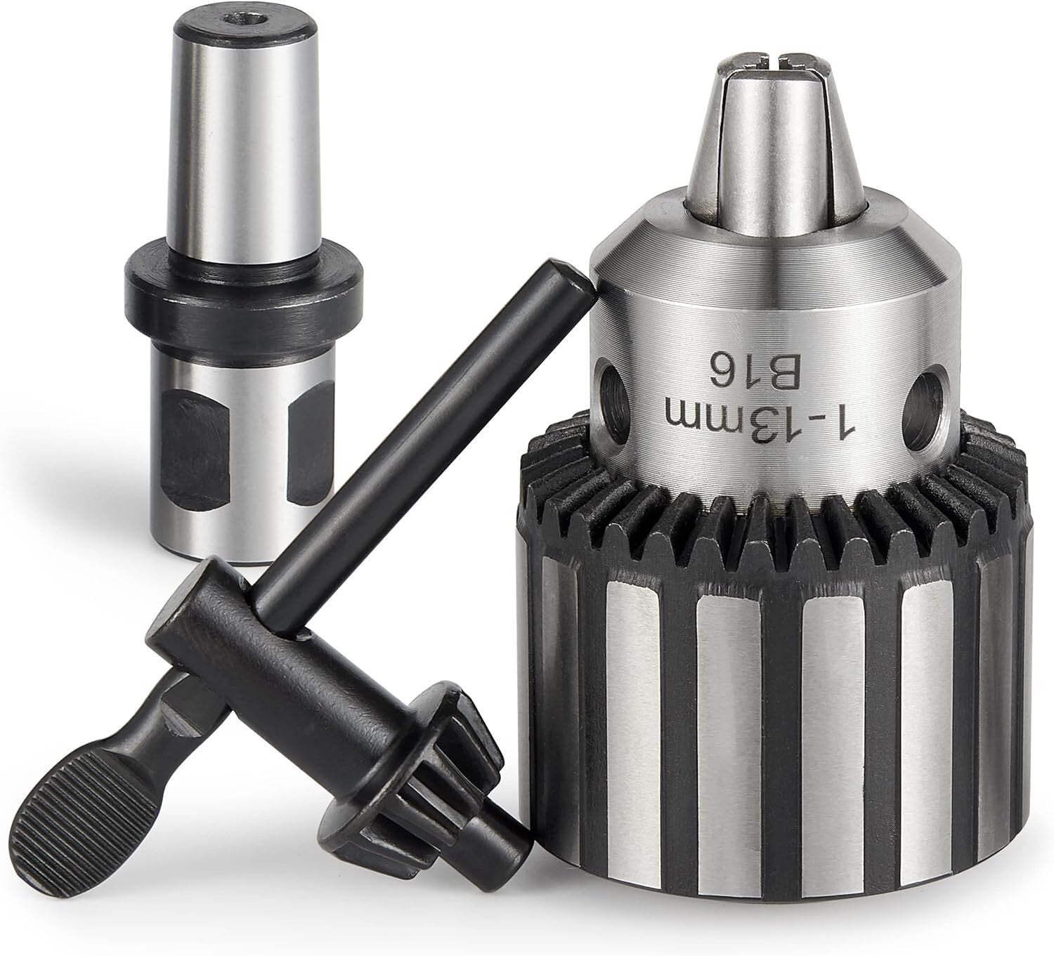 1/2" Heavy Duty Keyed Drill Chuck with 3/4" Weldon Shank for Precision Drilling
