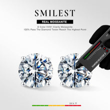 Load image into Gallery viewer, Lab Created Moissanite Earrings, D Color Clarity, Perfect Gift for Any Occasion