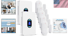 Load image into Gallery viewer, Wireless Door Sensor Chime - 800ft Range with 20 Alerts and Adjustable Volume