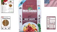 Load image into Gallery viewer, Macanna Beef Freeze-Dried Dog Food - 8lb for All Life Stages &amp; Dietary Needs