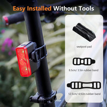 Load image into Gallery viewer, Lightweight 500 Lumens Bicycle Tail Light with Motion Sensor &amp; USB-C Charging
