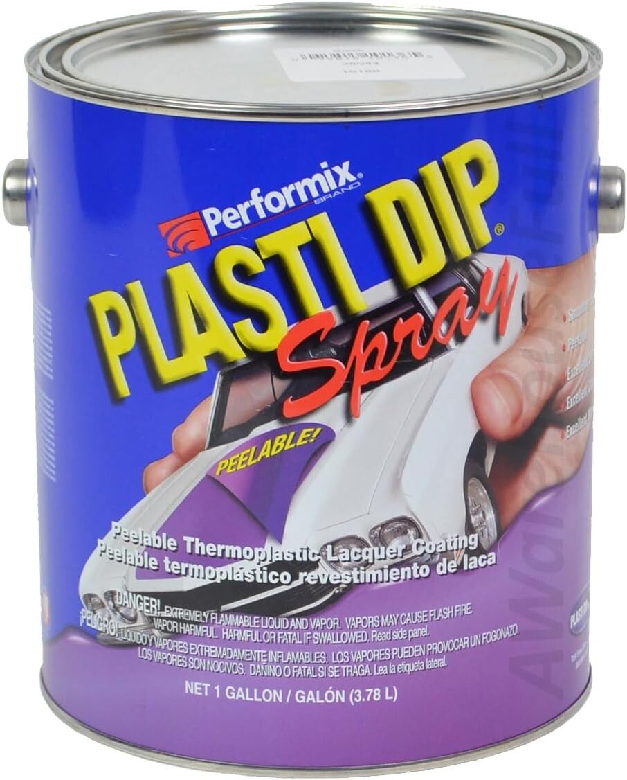 Multi-Purpose Waterproof Rubber Coating Spray - 128oz Black for All Surfaces