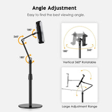 Load image into Gallery viewer, Ergonomic 360-Degree Swivel Phone Stand - Perfect for Recording &amp; Teaching