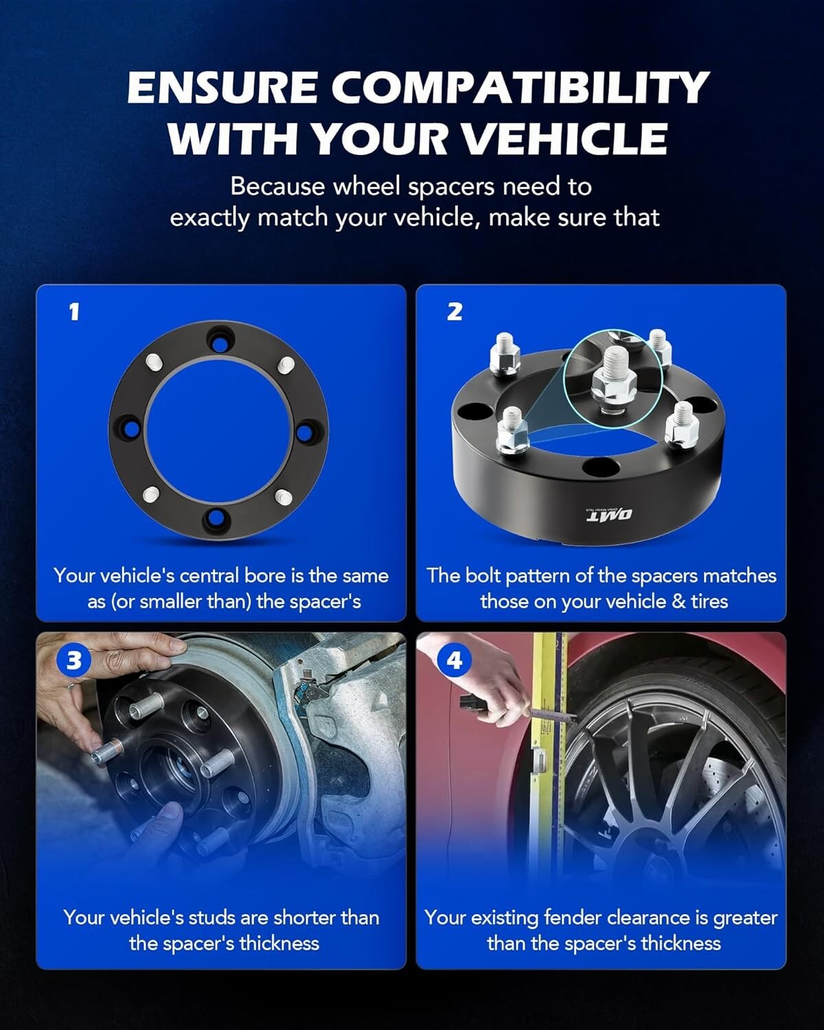 Corrosion-Resistant 2-Inch Wheel Spacers for Polaris RZR & Ranger - 4-Piece Set