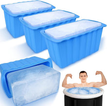 Load image into Gallery viewer, Reusable 4PC Silicone Ice Molds - Durable &amp; Easy Release for Maximum Cooling