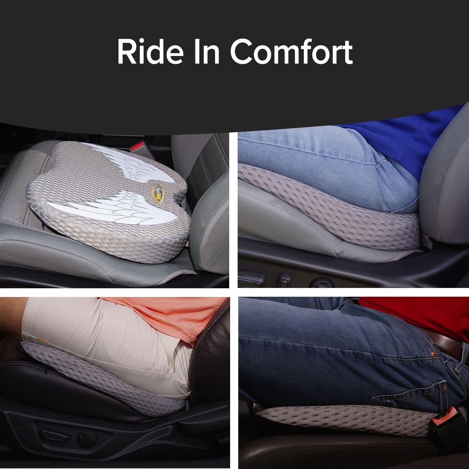 Advanced Memory Foam Seat Cushion – Promotes Posture & Comfort on the Road