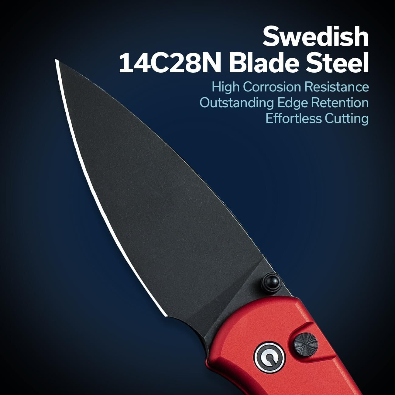 14C28N Blade Folding Knife with Deep-Carry Clip - Perfect Gift for Enthusiasts