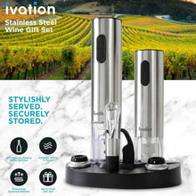 Load image into Gallery viewer, Premium Electric Corkscrew &amp; Wine Preserver Gift Set - Perfect for Enthusiasts