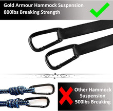 Load image into Gallery viewer, XL Camping Hammock with Tree Straps &amp; Carabiners - Premium Comfort for Outdoors