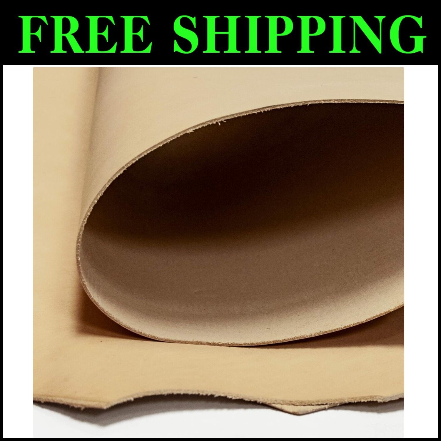 4-6 Oz Veg Tan Cowhide Double Shoulder Leather - Ideal for Artisans and Crafters
