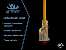 Load image into Gallery viewer, Heavy Duty 25 ft Extension Cord with Lighted End - Ideal for Appliances &amp; Tools